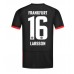 Maillot de foot Eintracht Frankfurt Hugo Larsson #16 Extérieur vêtements 2024-25 Manches Courtes